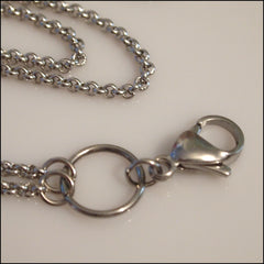 Long Overhead Silver Rolo Chain for Living Locket - Find Something Special