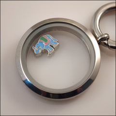 Blue Elephant Floating Charm - Find Something Special