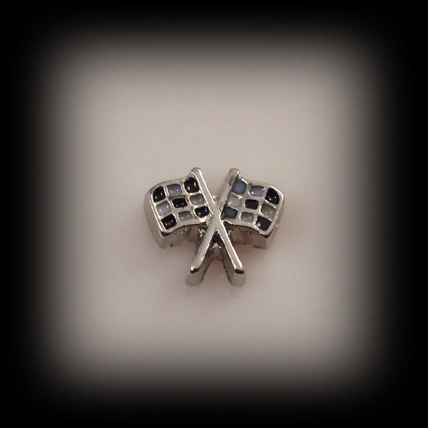 Checked Flag Floating Charm