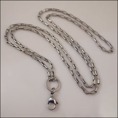 Silver Toned Long Overhead Box Chain for Living Locket - Find Something Special