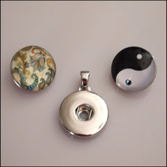 Simple Snap Pendant with 2 Snap Buttons - Find Something Special - 2