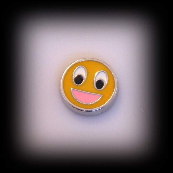 Smiley Face Floating Charm