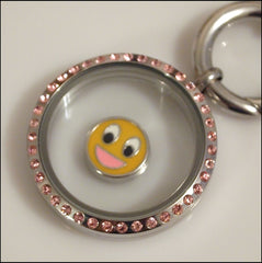 Smiley Face Floating Charm - Find Something Special