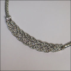 Crystal Plaited Necklace - Find Something Special