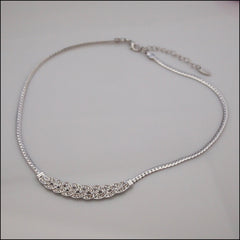 Crystal Plaited Necklace - Find Something Special