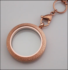 Rose Gold Sparkle Living Locket - Find Something Special
