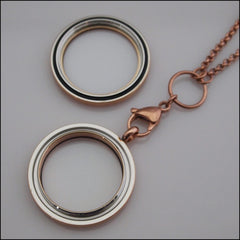 Rose Gold Sparkle Living Locket - Find Something Special