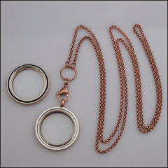 Rose Gold Sparkle Living Locket - Find Something Special