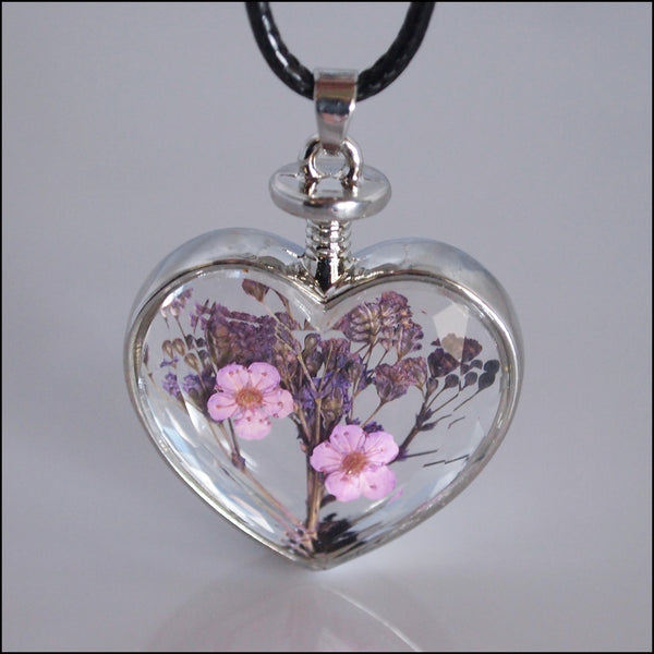 Flowers Forever Heart pendant