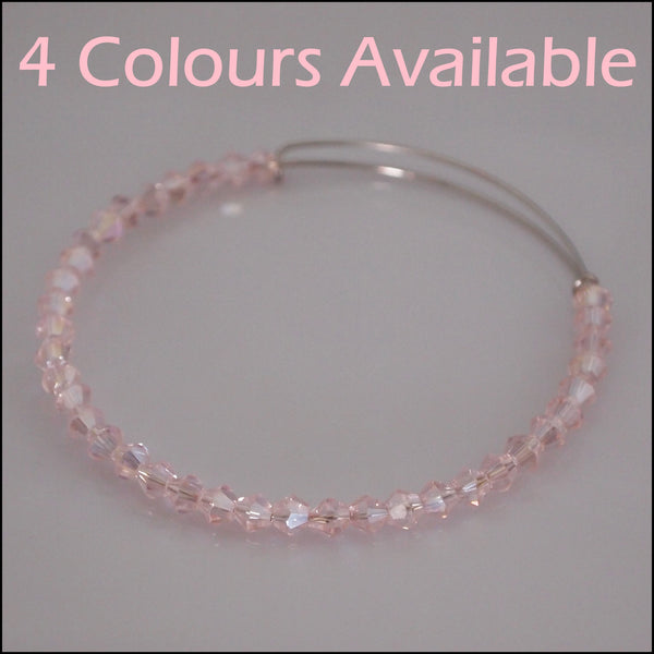 Expandable Crystal Beaded Bangle
