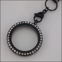 Black Crystal Living Locket - Find Something Special