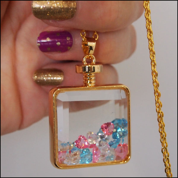Bottle of Love Glass Pendant