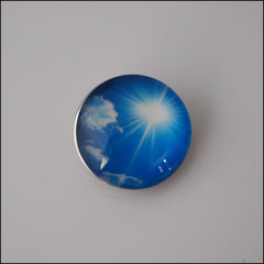 Blue Sky Snap Button - Find Something Special