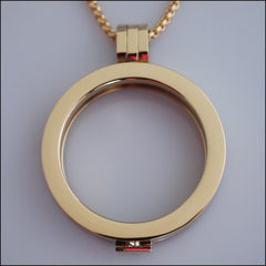 Simple Coin Holder Pendant - Gold - Find Something Special