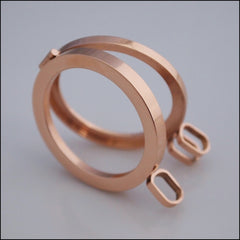 Simple Coin Holder Pendant - Rose Gold - Find Something Special