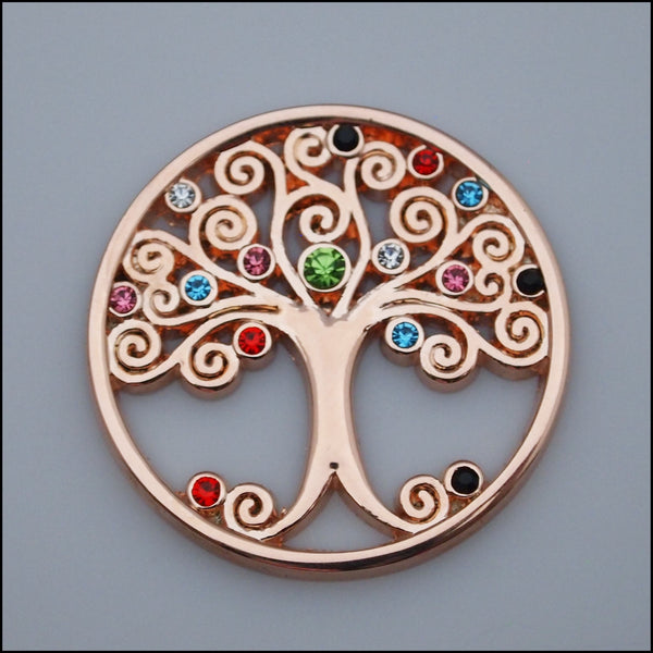 Coin for Coin Pendant - Tree of Life Rose Gold