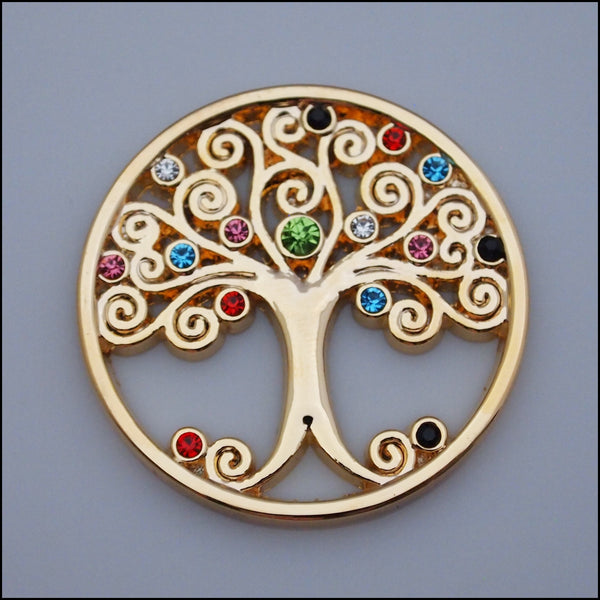 Coin for Coin Pendant - Tree of Life Gold