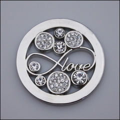 Coin for Coin Pendant - "Love" Silver - Find Something Special