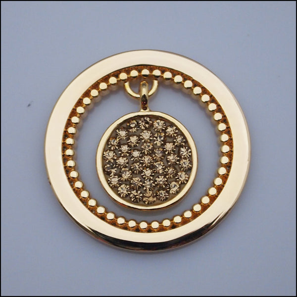 Coin for Coin Pendant - Swinging Disc Gold