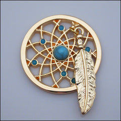 Coin for Coin Pendant - Dream Catcher Gold - Find Something Special