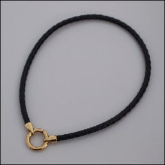 Rolo Leather Bracelet with Charms - Gold Plated - Find Something Special - 3