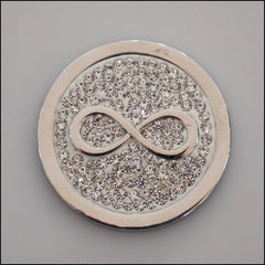 Coin for Coin Pendant - Crystal Infinity Silver - Find Something Special