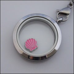 Pink Shell Floating Charm