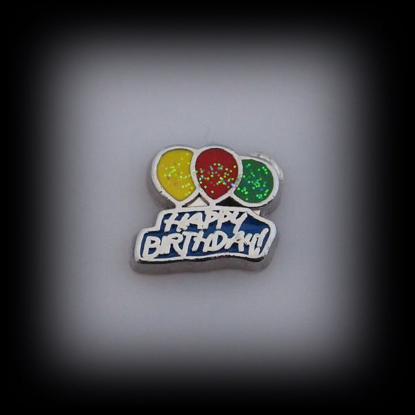 Happy Birthday Floating Charm