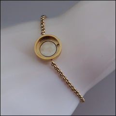 Magnetic Coin Bracelet - Gold