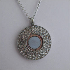 Magnetic Coin Pendant - Silver
