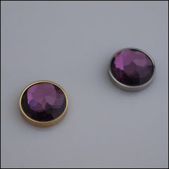 Single Amethyst 12mm Magnetic Coin