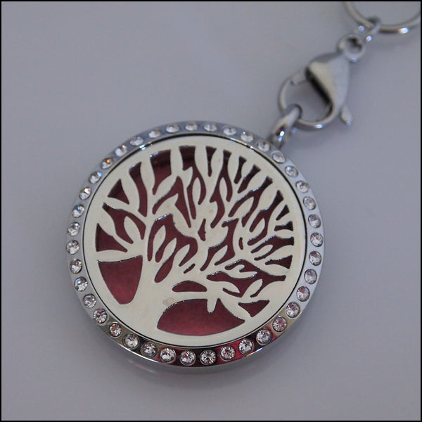 Crystal Tree of Life Perfume Pendant