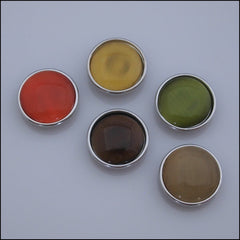 Cats Eye Snap Button Set - Earthy