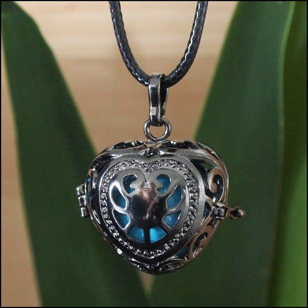 Gunmetal Heart Harmony Ball - 20mm