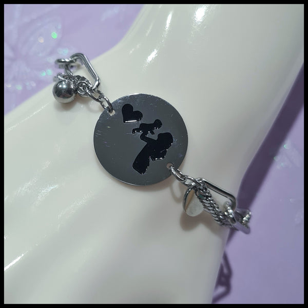 Stainless Steel Mother & Child Bracelet