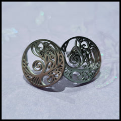 Stainless Steel Tree of Life Pendant & Earring Set