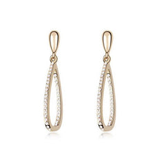 White Austrian Crystal Earrings - Find Something Special