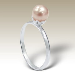 Rosaline Pearl Sterling Silver Stacking Ring - Find Something Special