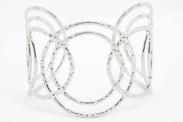 Silver Circles Cuff