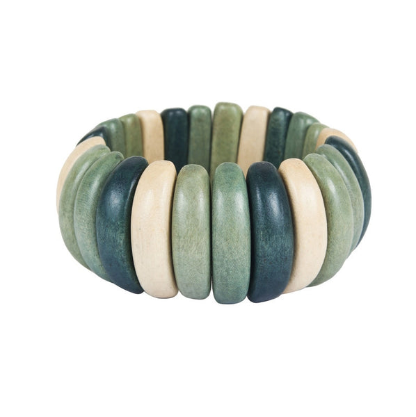 Wood Elastic Beach Bracelet