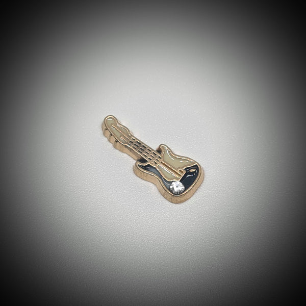 Guitar Gold Floating Charm
